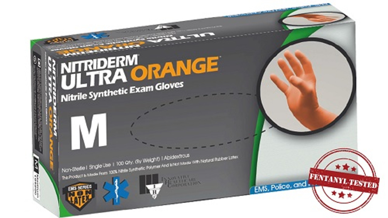 NitriDerm® Ultra Orange Nitrile Exam Gloves – Series 199