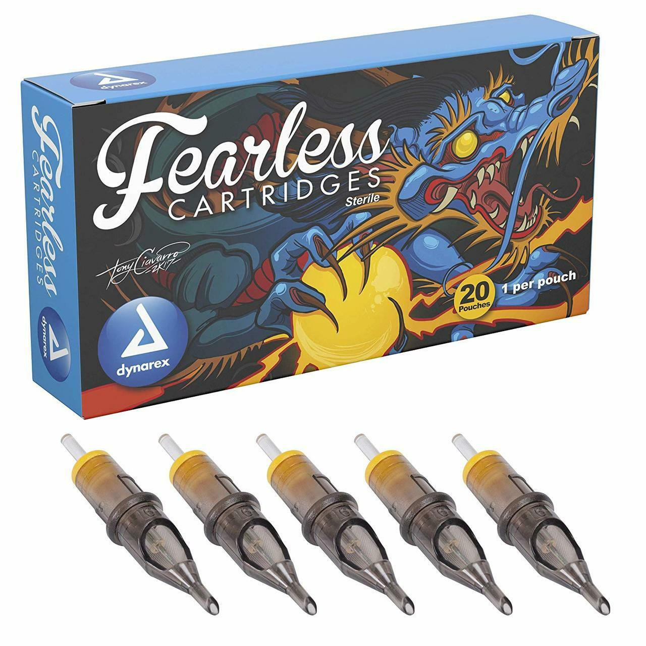 Apprentice Fearless Round Liner Tight Tattoo Cartridges, 20/BX (Expired)