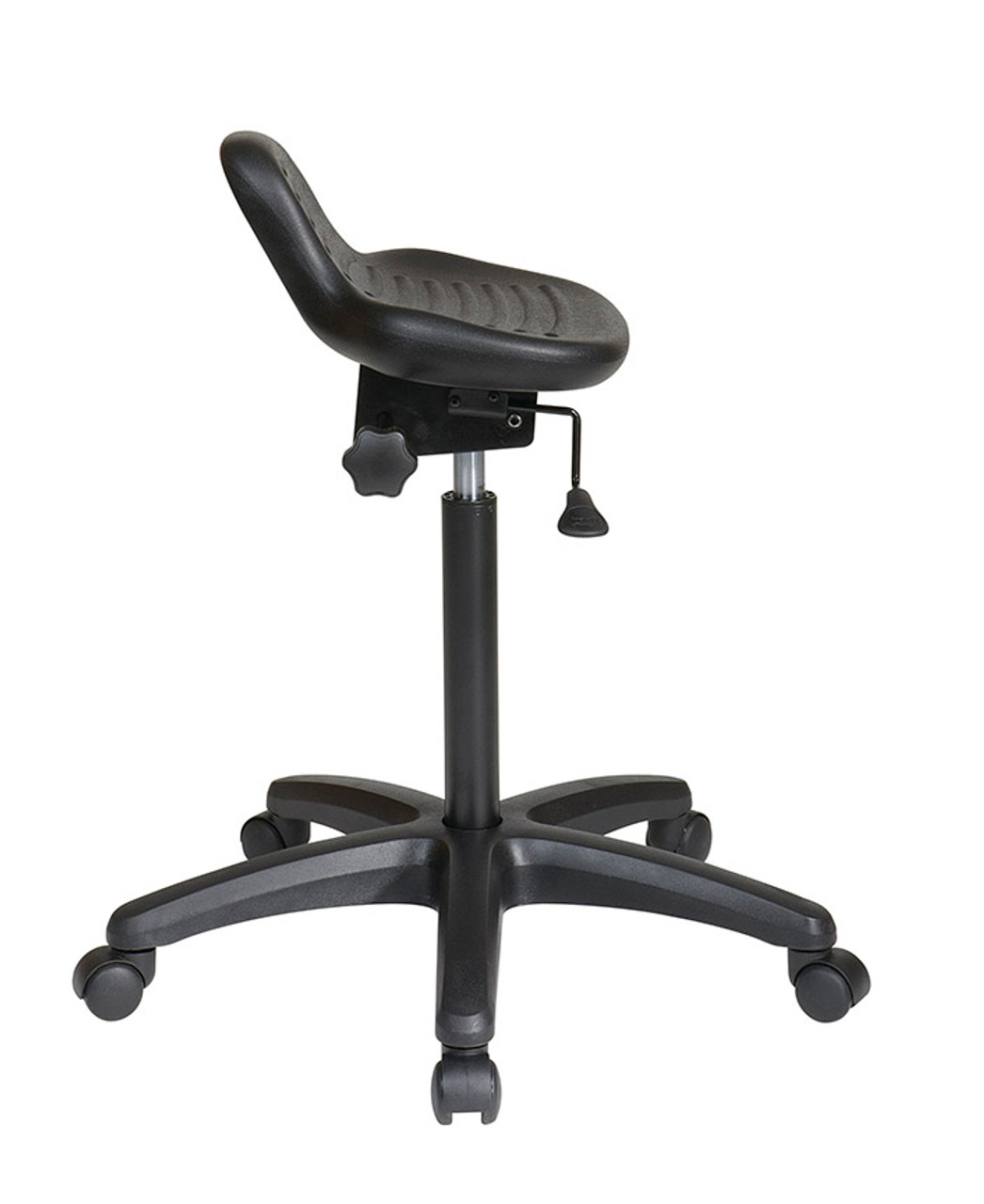 WorkSmart Saddle Seat, Black