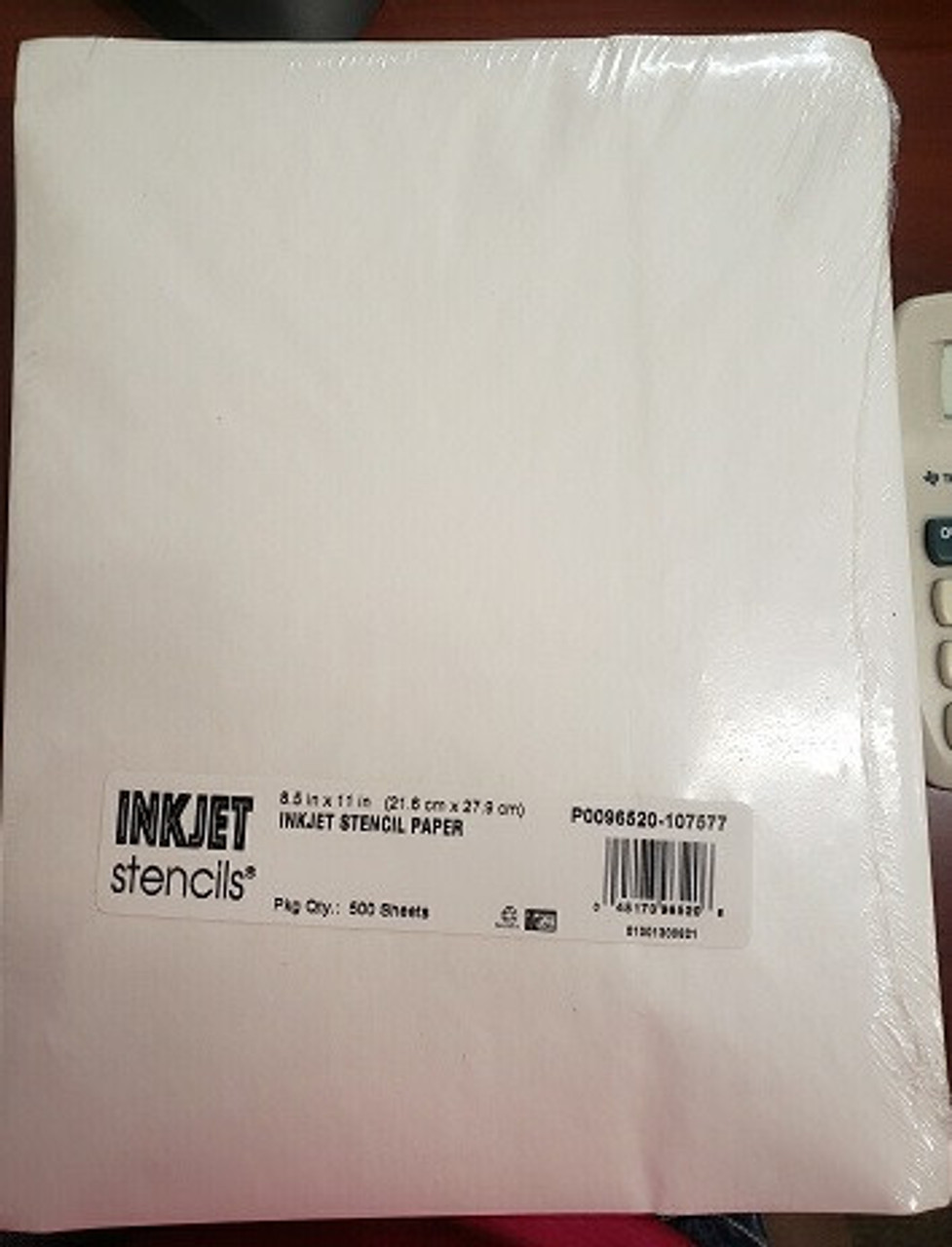 InkJet Stencils paper, 8 1/2" x 14", 500 sheets