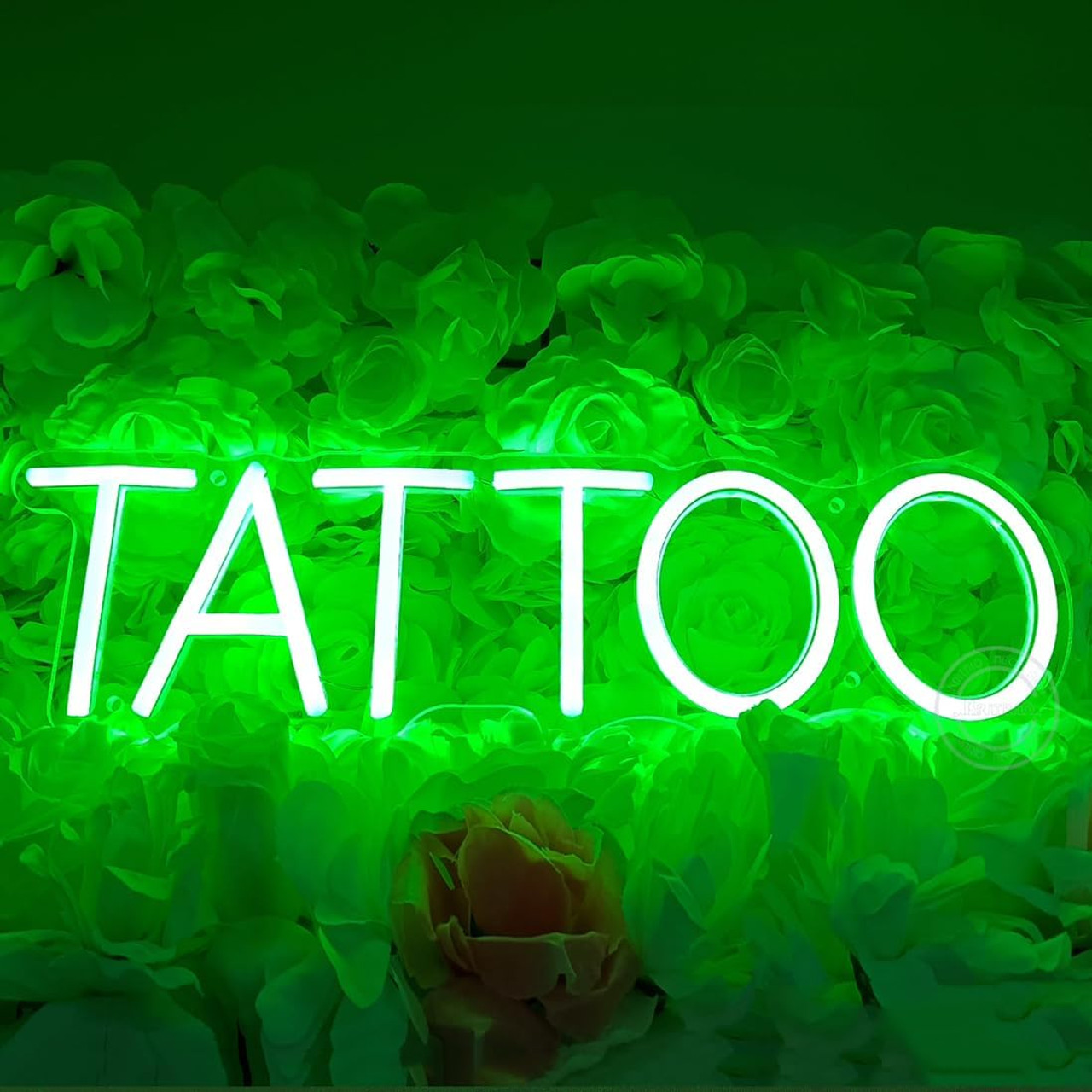 Neon Light Wall Sign for Tattoo Salon Studio Shop, Horizontal, optional colors