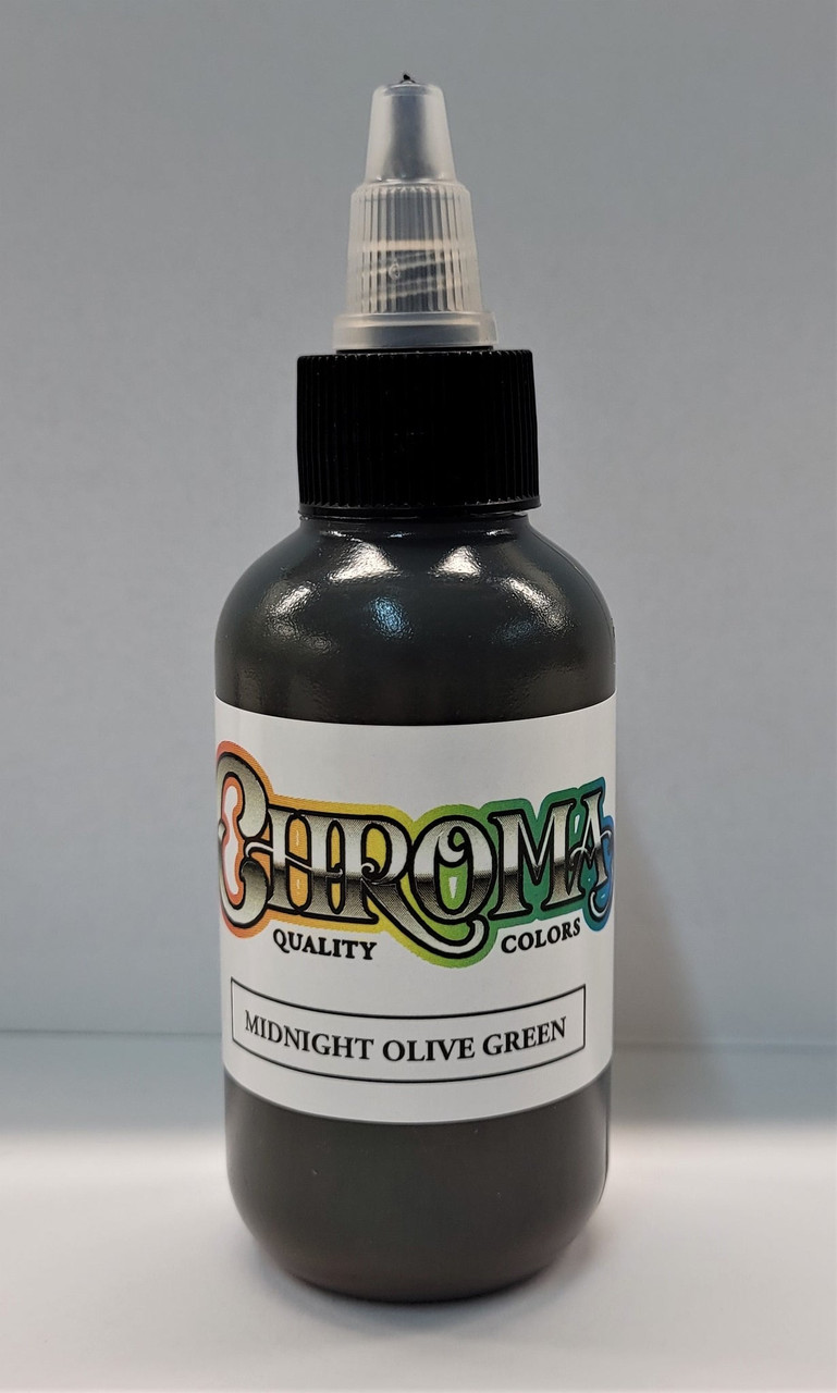 CHROMA Midnight Olive Green Tattoo Ink 1oz.
