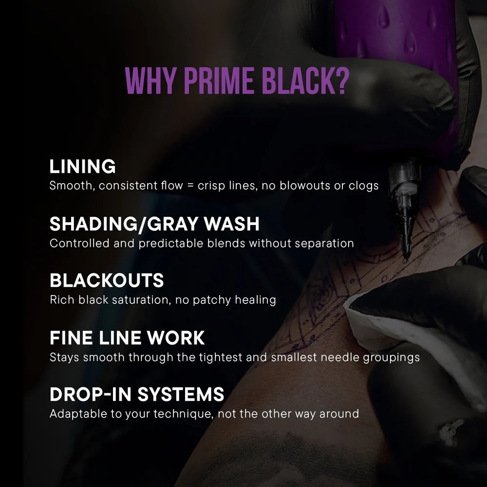 Prime - Black - Tattoo Ink 8oz