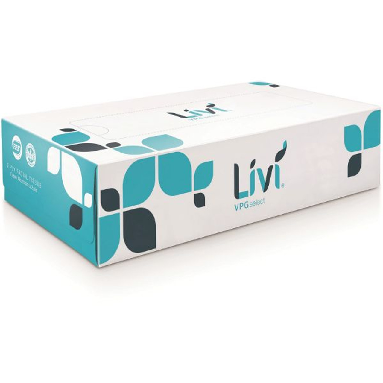 Livi 2-Ply Facial Tissues 100 Tissues/ Box - 30 Boxes/ Carton - 2-Ply - White Tissues