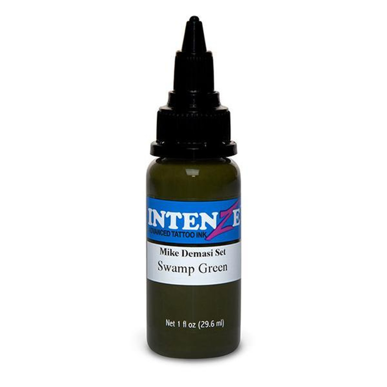 Intenze Swamp Green Tattoo Ink - 1oz. Mike Demasi Color Portrait Series Exp 8/31/24