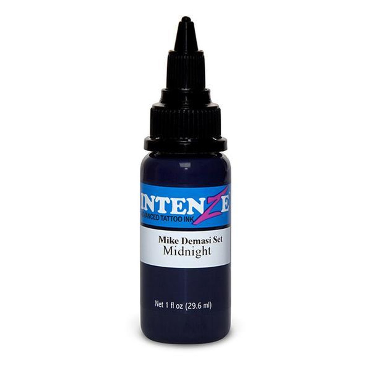 Intenze Midnight Tattoo Ink - 1oz. Mike Demasi Color Portrait Series Exp 8/31/26