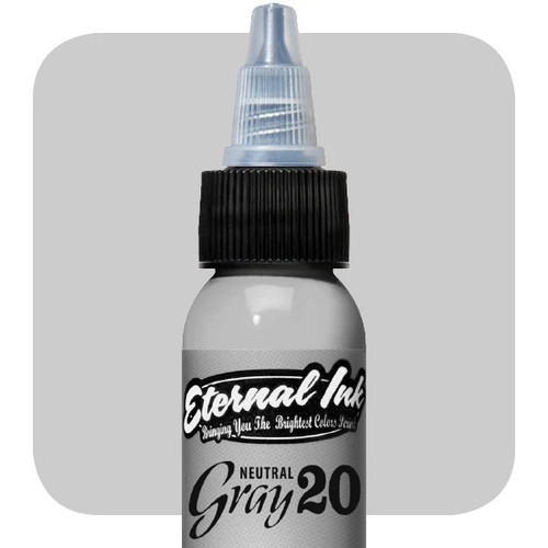 Eternal Inks Neutral Gray 20%, 1oz.