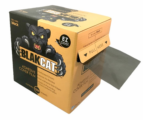 BlakCat Easy Peel Adhesive Black Cover Wrap