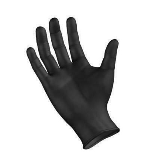 SemperSure Black Nitrile Gloves, 100/Bx - "Great for sensative skin"