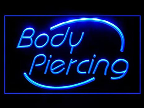 Body Piercing Tattoo Shop Studio Led Lighted Sign