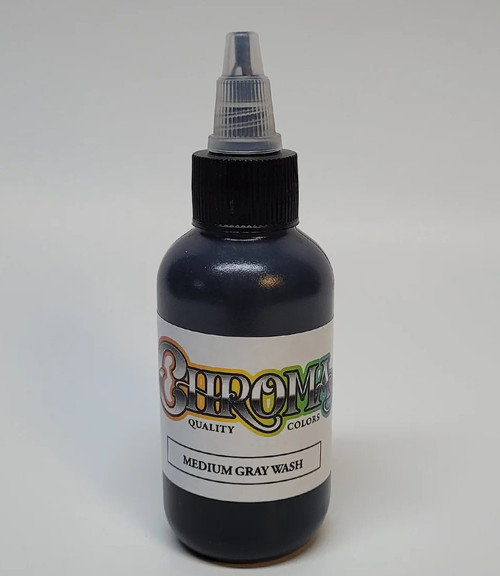 CHROMA Medium Gray Wash Tattoo Ink 1oz