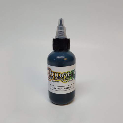 CHROMA Permanent Green Tattoo Ink 1oz.