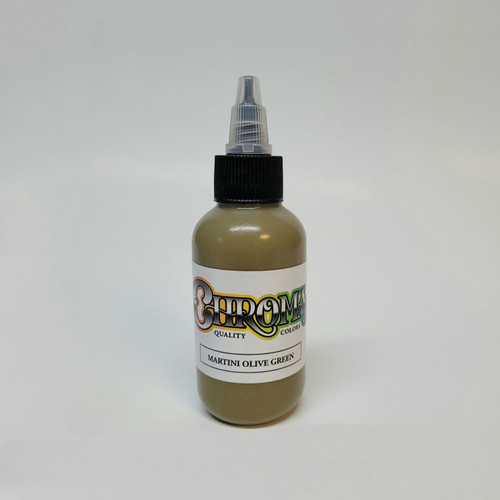 CHROMA Martini Olive Green Tattoo Ink 1oz.