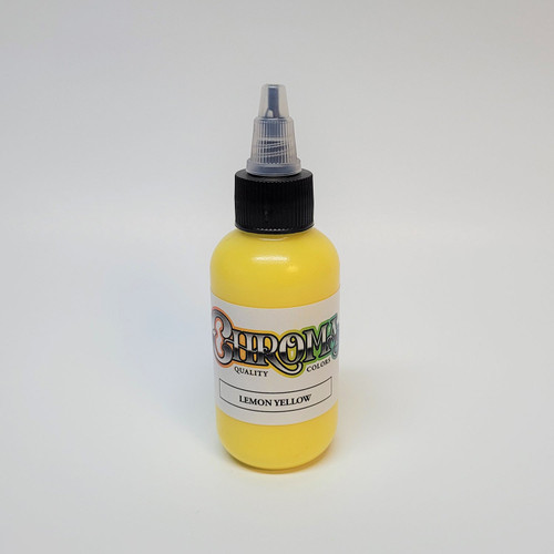 CHROMA Lemon Yellow Tattoo Ink 1oz.