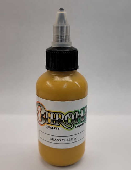 CHROMA Brass Yellow Tattoo Ink 1oz.