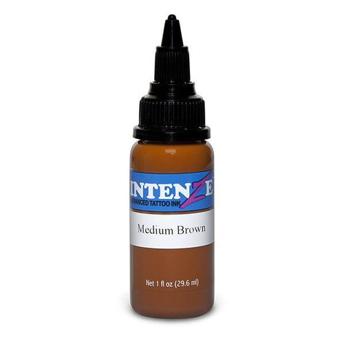 Intenze Medium Brown Tattoo Ink, 1oz. Exp 3/31/26