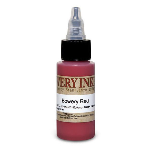 Intenze Bowery Ink Red 1oz. by Bowery Stan Moskowitz Exp 10/31/25