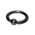 10g Black Jack Titanium Ball Closure Ring with Ball