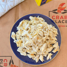Backfin crab meat spread on a plate.