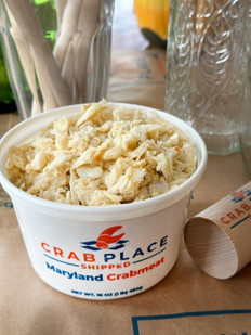 Lump. Heavenly crab meat from the back fin of the crab.