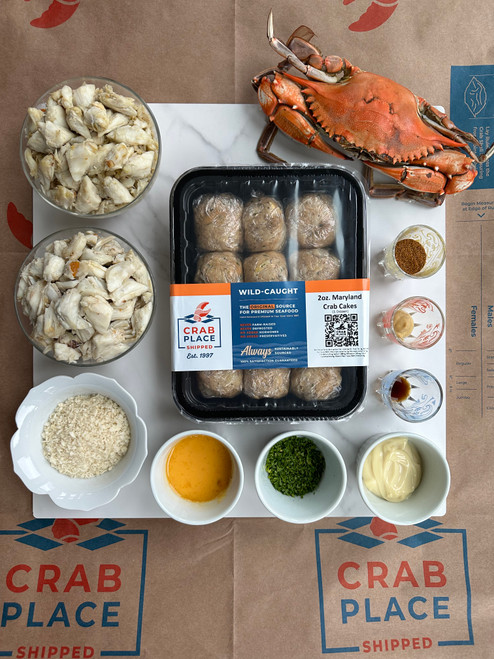 2 oz Maryland Crab Balls with ingredients