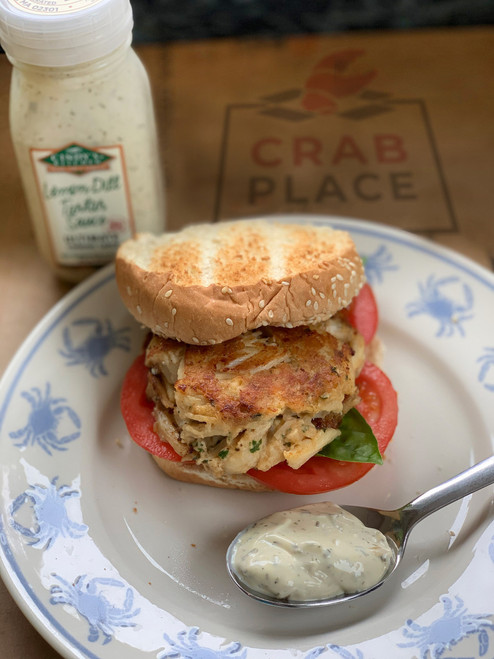 Traditional 4 oz Maryland Crab Cake Sandwich
