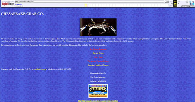 Our 1996 Website 