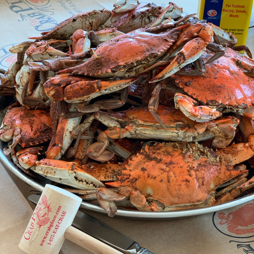 Tray of Blue Crabs