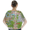 Batwing Chiffon Top - Magic Kingdom Map