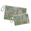 Canvas Zip Pouch - Magic Kingdom Map