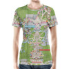 Women's Cotton Blend T-Shirt - Magic Kingdom Map