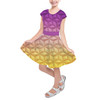 Girls Short Sleeve Skater Dress - Epcot Spaceship Earth