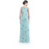 Flared Maxi Dress - Frozen Ice Queen Snow Flakes