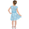 Girls Short Sleeve Skater Dress - Pixar Clouds