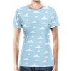 Women's Cotton Blend T-Shirt - Pixar Clouds