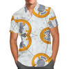 Men's Button Down Short Sleeve Shirt - Little Round Droid