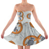 Sweetheart Strapless Skater Dress - Little Round Droid