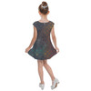 Girls Cap Sleeve Pleated Dress - Galaxy Far Away