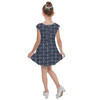 Girls Cap Sleeve Pleated Dress - Anchors Mouse Ears