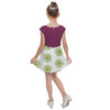 Girls Cap Sleeve Pleated Dress - Haunted Mansion Tightrope Walker