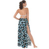 Maxi Sarong Skirt - Ken's Bright Blue Leopard Print