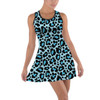 Cotton Racerback Dress - Ken's Bright Blue Leopard Print