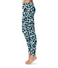 Sport Leggings - Ken's Bright Blue Leopard Print