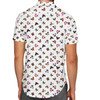 Men's Button Down Short Sleeve Shirt - Villains Mouse Ears