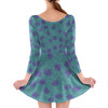 Longsleeve Skater Dress - Sully Fur Monsters Inc Inspired