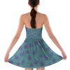 Sweetheart Strapless Skater Dress - Sully Fur Monsters Inc Inspired