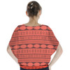 Batwing Chiffon Top - Moana Tribal Print