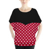 Batwing Chiffon Top - Minnie Rock The Dots