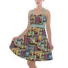 Halter Vintage Style Dress - Pixar Up Travel Posters