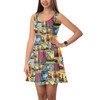 Sleeveless Flared Dress - Pixar Up Travel Posters